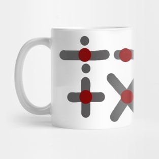 addition subtraction division multiplication math gift symbol design Mug